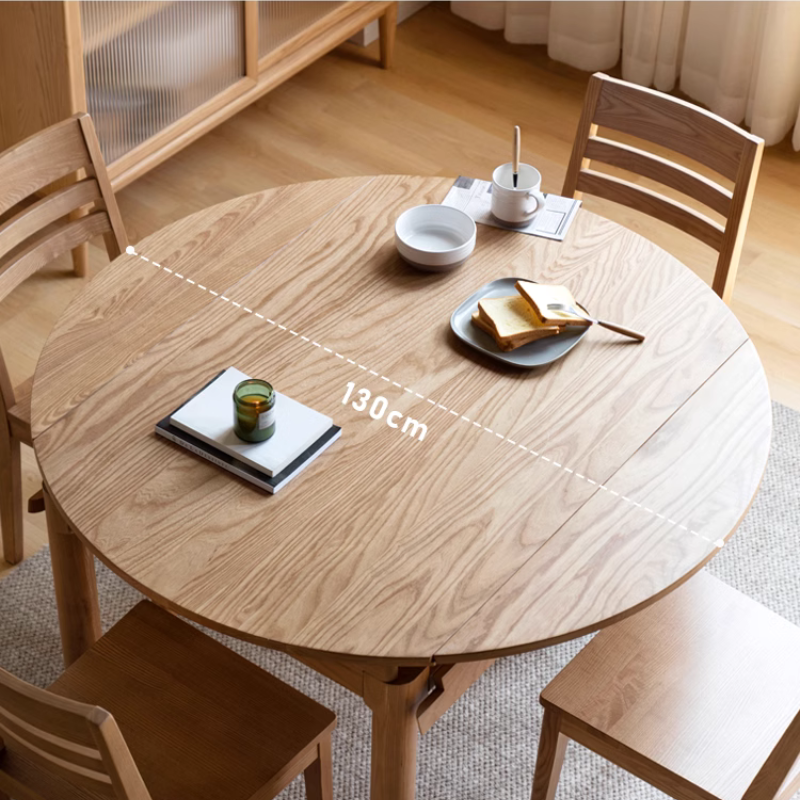 Solid Wood Folding Dining Table