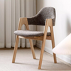 Solid Wood Simple Armrest Dining Chair