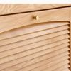 Solid Wood Shutter Door Flip Shoe Cabinet