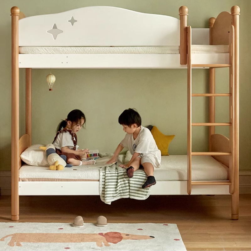 All solid wood children's bunk bed