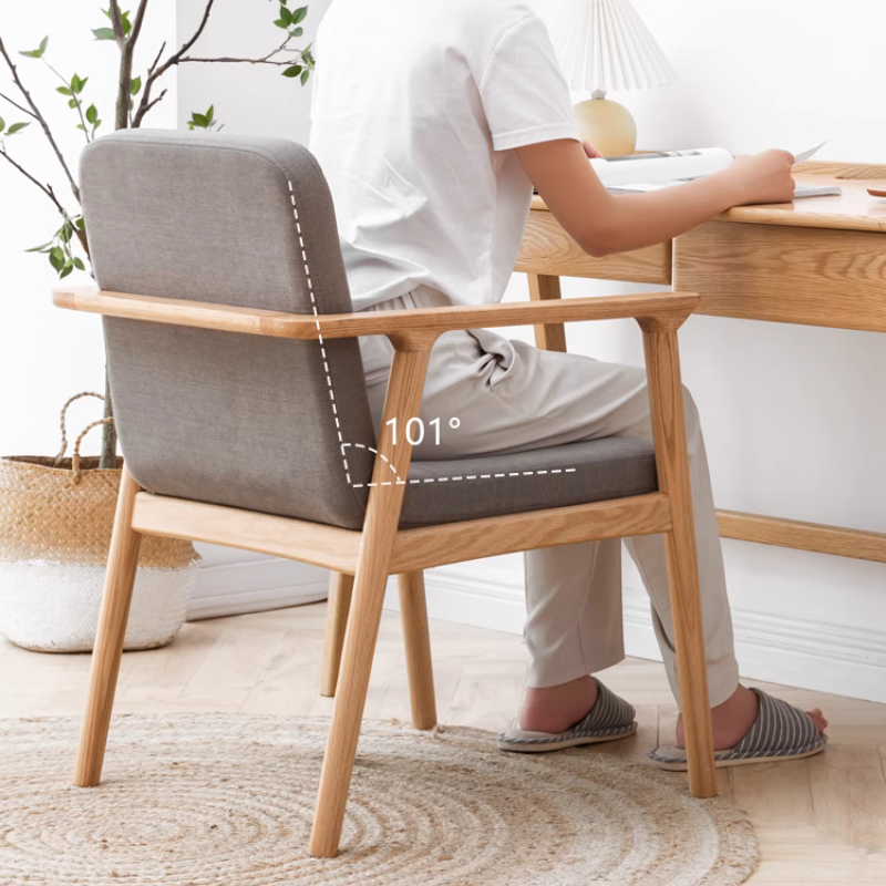 Solid Wood Backrest Dining Chair