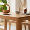 Home Use Minimalist Small Oak Dining Table