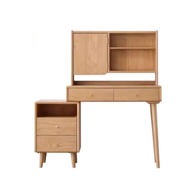 Solid Wood Makeup Mirror Integrated Dressing Table