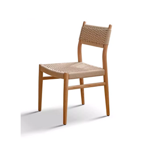 Solid Wood Rope Dining Chair