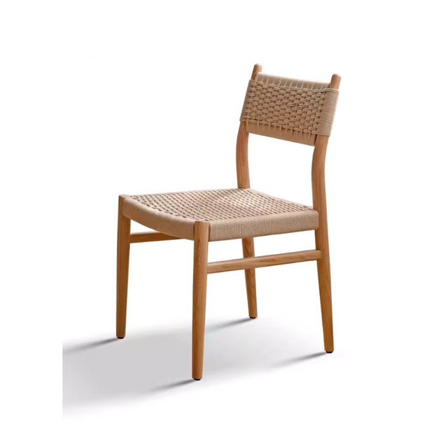 Solid Wood Rope Dining Chair