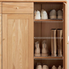 Solid Wood Living Room Entry Shoe Cabinet