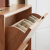 Solid Wood Ultra-thin Tipping Bucket Shoe Cabinet