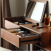 Simple Retractable Large Size Mirror Dressing Table