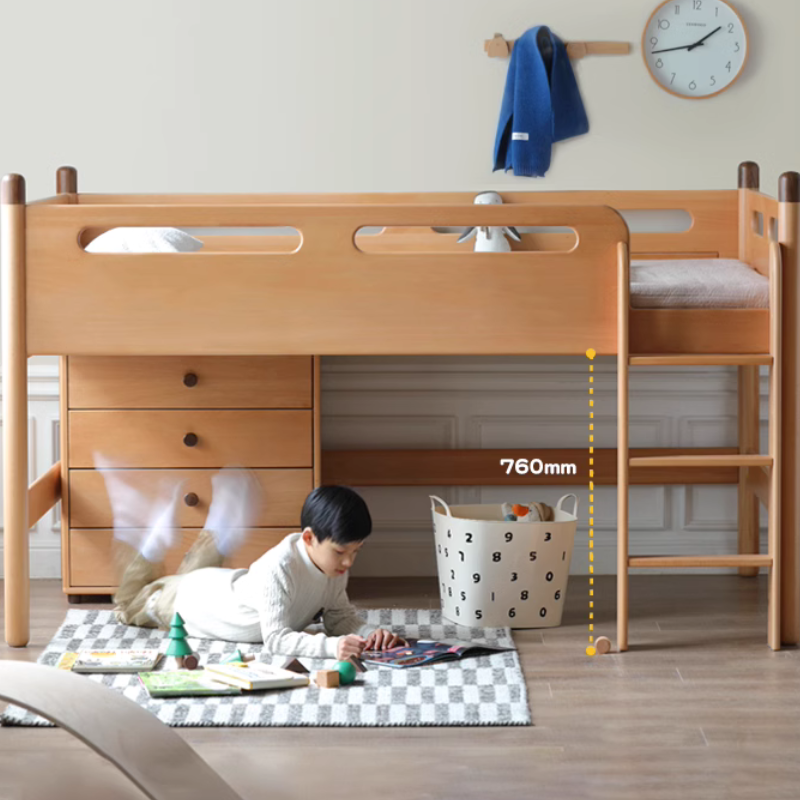 Children's Solid Wood Bunk Bed