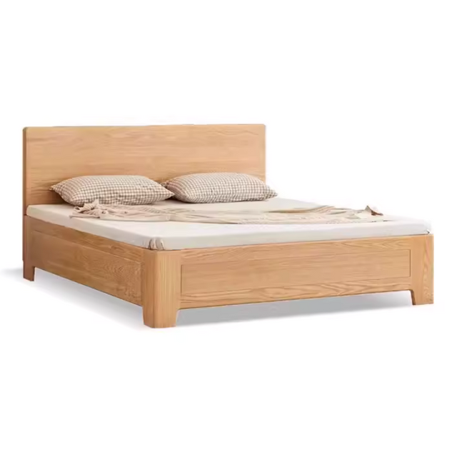 All Solid Wood Double Storage Bed