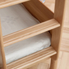 Modern Minimalist Full Solid Wood European Oak Double-layer Children's Bed