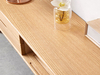 Modern Minimalist Small Apartment Oak Solid Wood Storage TV Cabinet