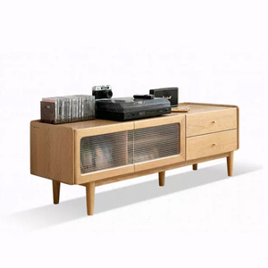 Nordic Small Apartment Modern Solid Wood Storage TV Cabinet