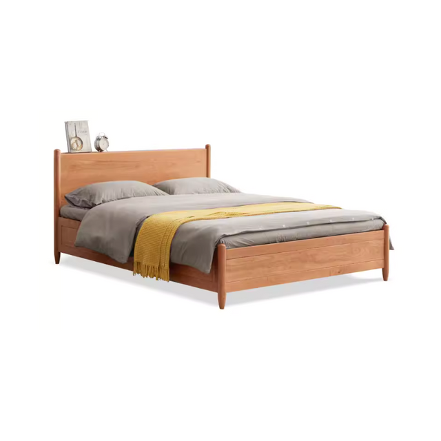 Solid Wood Cherry Wood Double Bed