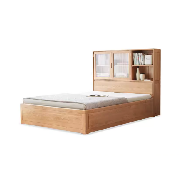 Solid Wood Tatami Single Bed
