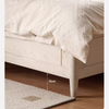 Solid Wood Bed White Cream Style Storage Bed