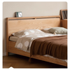 Nordic Solid Oak Storage Bed
