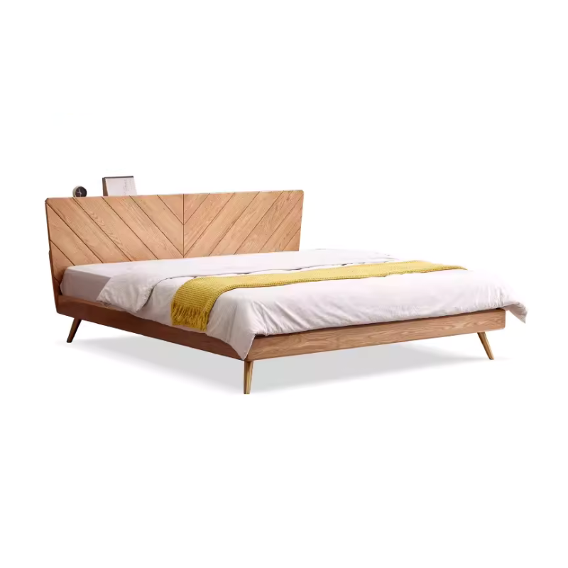 Oak Fishbone Spliced Bed