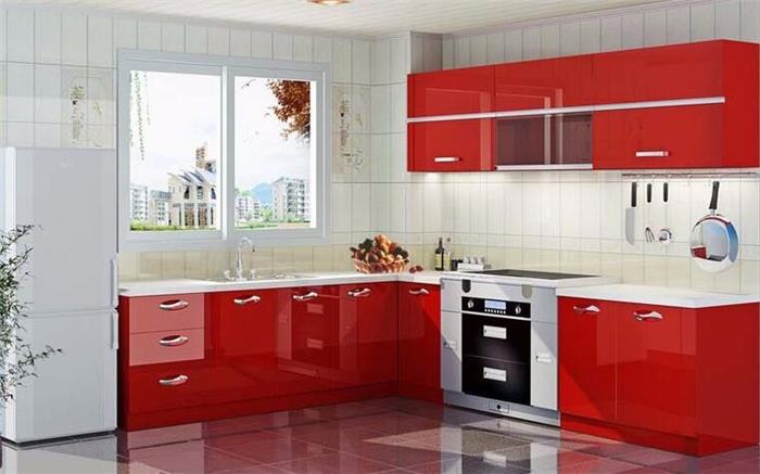 High Gloss Kitchen Cabinets