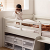 Solid Wood White Single Children's Bed
