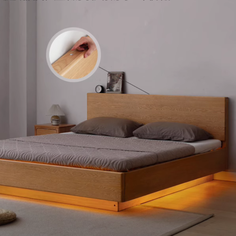 Solid Wood Suspended Storage Bed