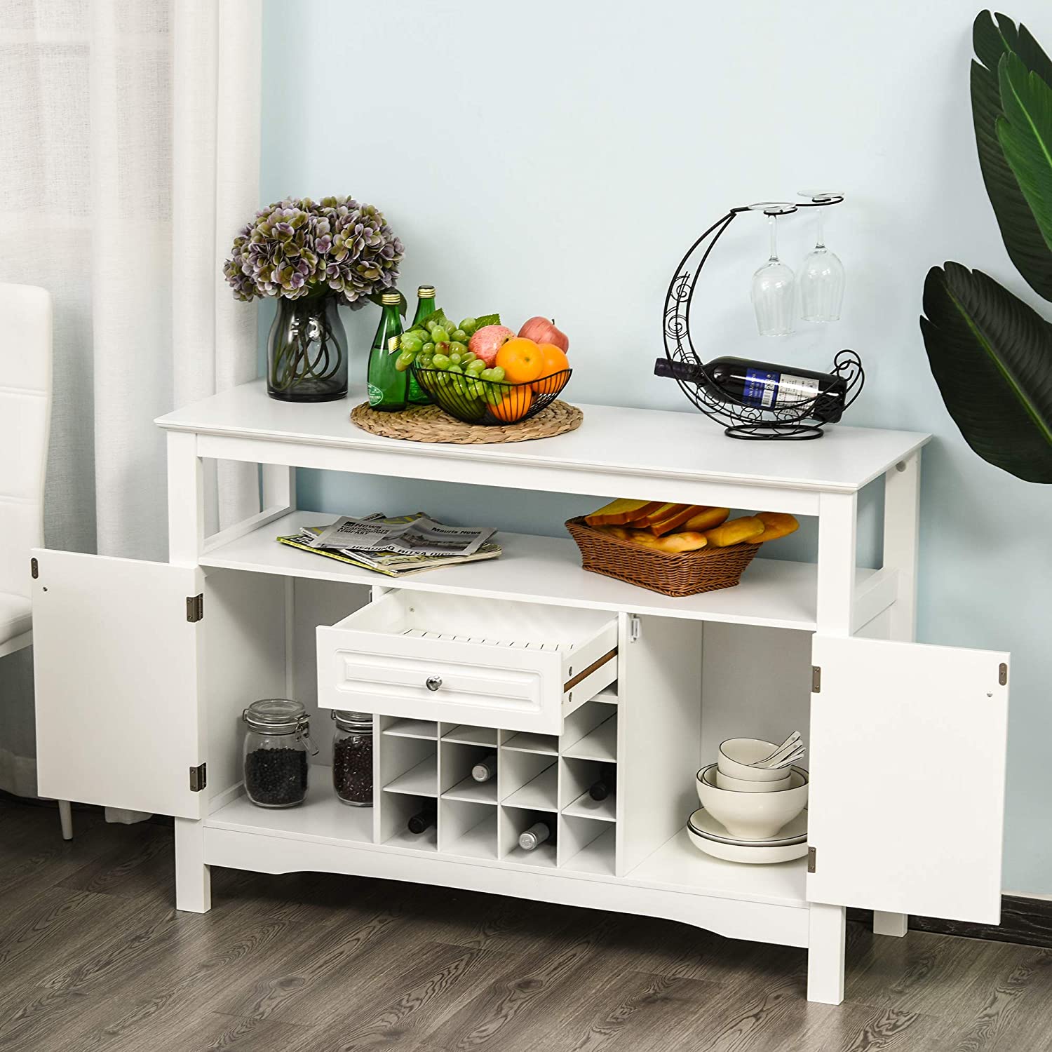White Modern Wooden Sideboard