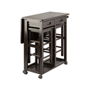 Wood 3-PC Set Space Saver Dinning Table