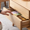 Nordic Small Apartment Modern Solid Wood Storage TV Cabinet