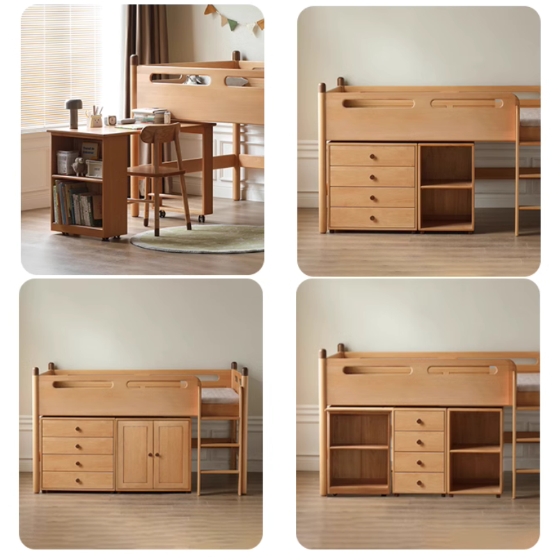 Children's Solid Wood Bunk Bed