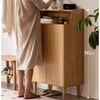 Solid Wood Integrated Shoe Cabinet