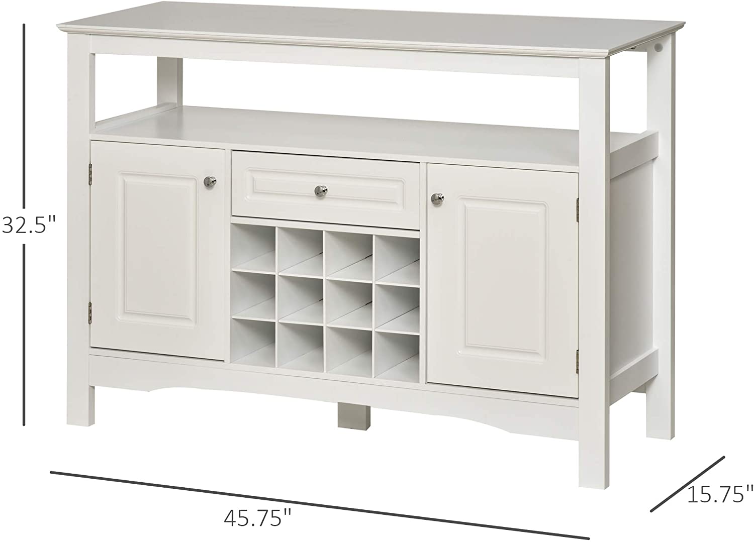 White Modern Wooden Sideboard