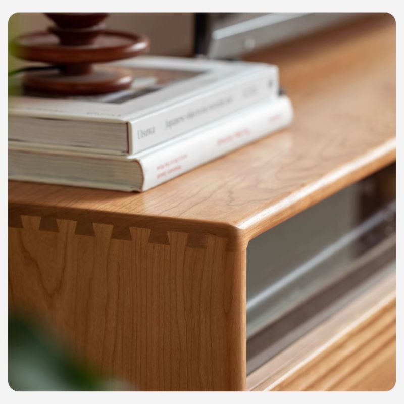 Floor Standing Solid Wood TV Cabinet