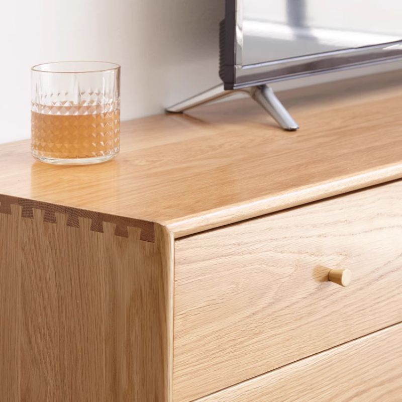Pure Solid Wood TV Cabinet