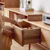 Solid Wood Retractable TV Cabinet