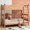 Modern Minimalist Full Solid Wood European Oak Double-layer Children's Bed