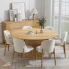 French roll-up doors blend dinning table