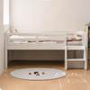 Solid Wood White Single Children's Bed