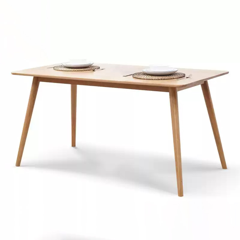 Modern Minimalist Oak Solid Wood Small Dining Table