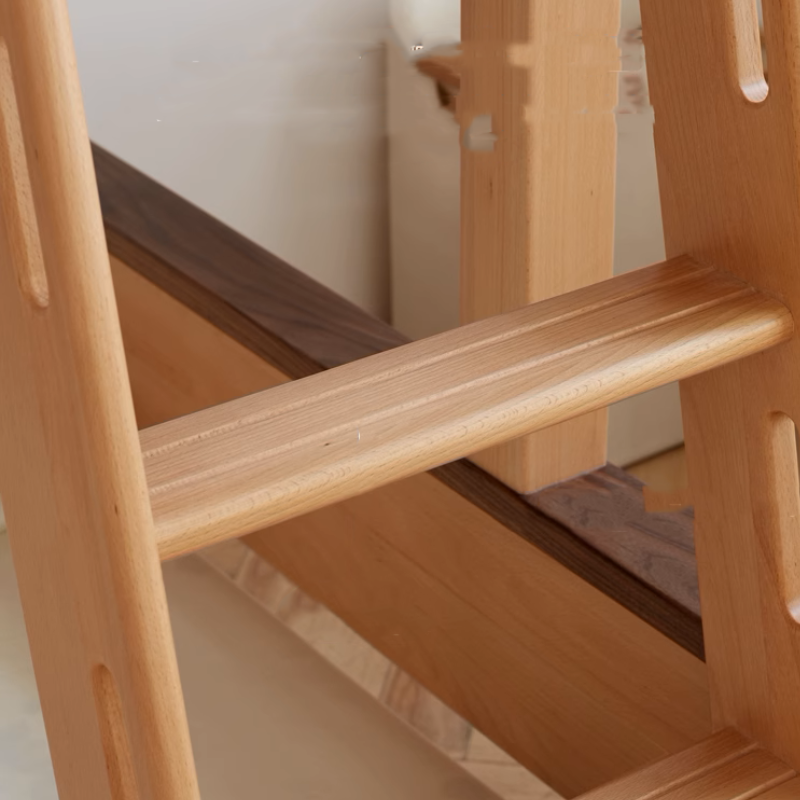 Wood Color Children's Bunk Bed