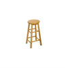 Mobile Breakfast Bar Table Set with 2 Stools in Natural