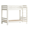 Creamy White Solid Wood Double-layer Children's Bed