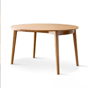 Nordic Modern Minimalist Small Oak Folding Round Dining Table