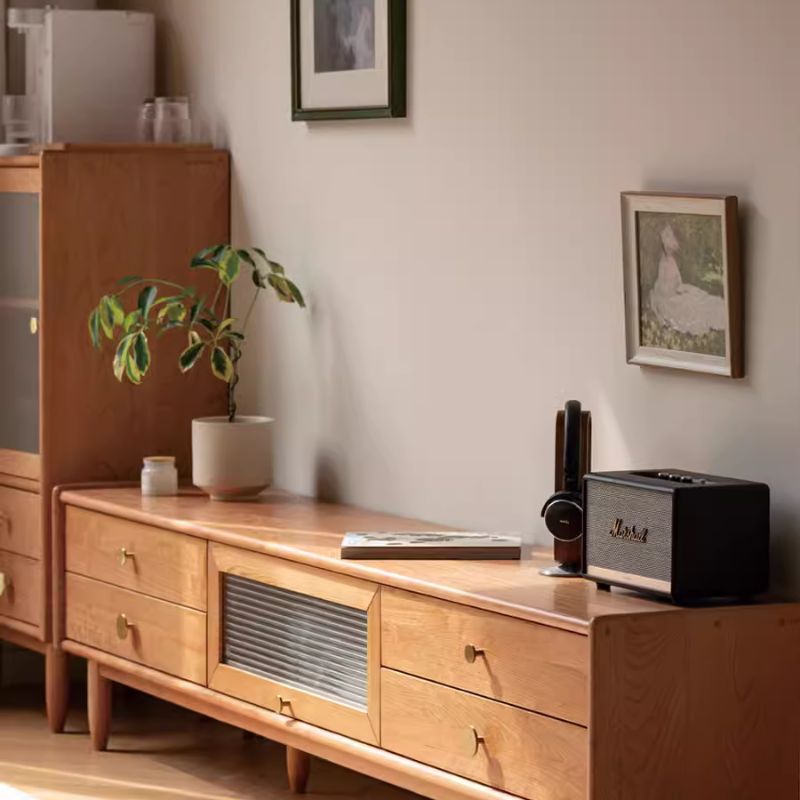 Solid Wood TV Cabinet 