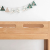 Full Solid Wood Oak Small Double-layer Children's Bed