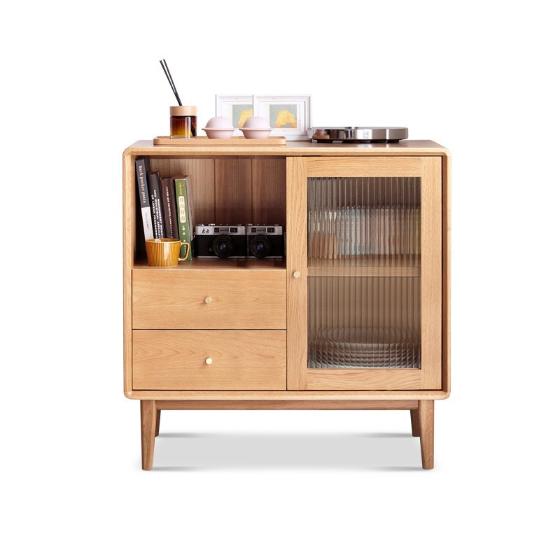 Oak Nordic Storage Sideboard