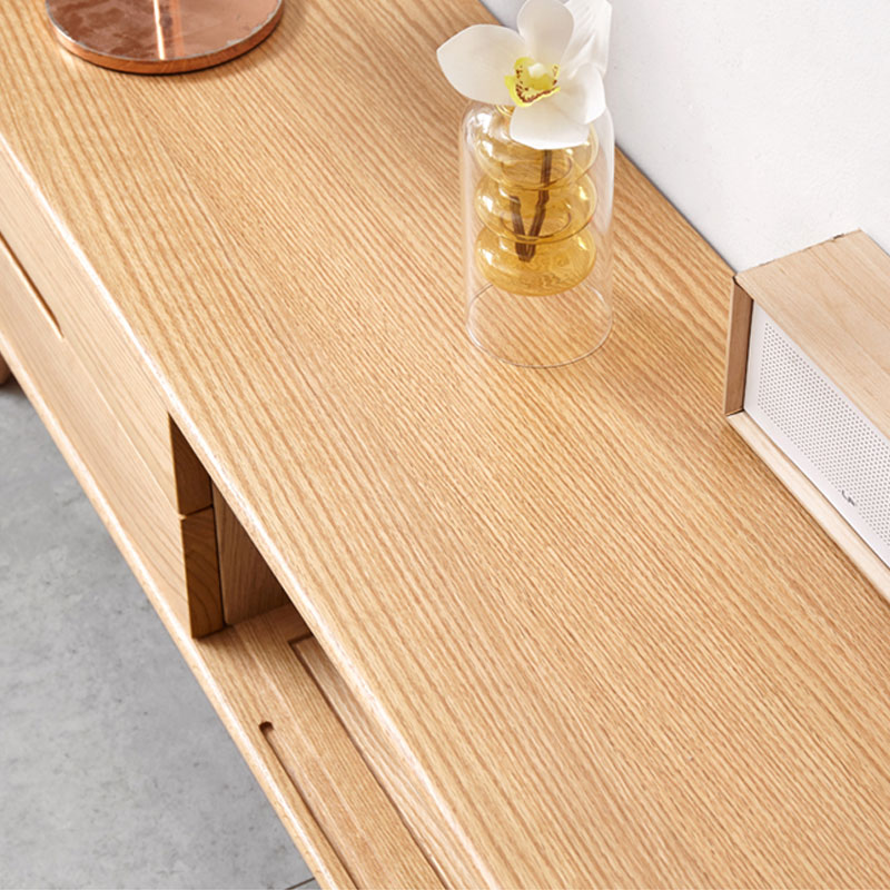Nordic Small Apartment Modern Solid Wood Storage TV Cabinet