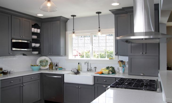 HDF Painted Kitchen Cabinets