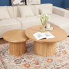 French roll-up doors blend coffee table