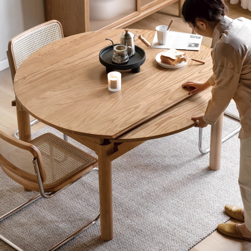 Solid Wood Folding Dining Table