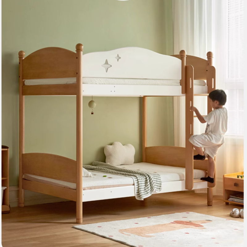 All solid wood children's bunk bed